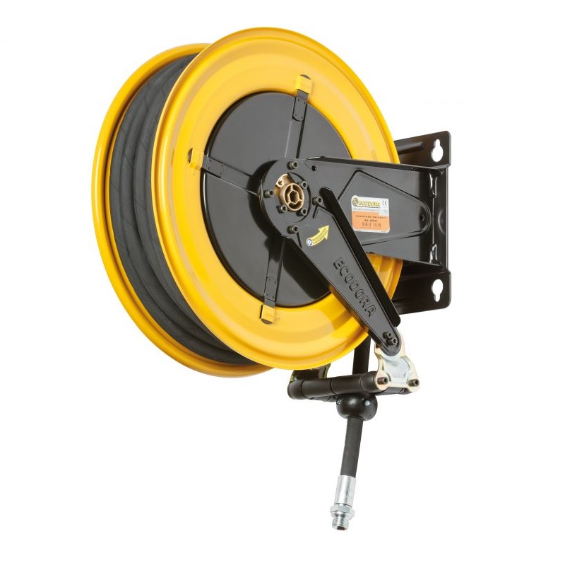 Катушка для раздачи смазки 400 бар, шланг 10 м, диаметр 3/8", неповоротная, ECODORA (Италия) 430/55