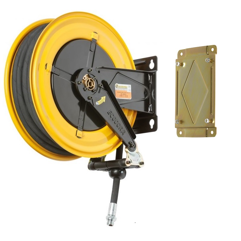 Катушка для откачки масла 150 бар, шланг 10 м, диаметр 1/2", неповоротная, ECODORA (Италия) 430/41/AS/SM